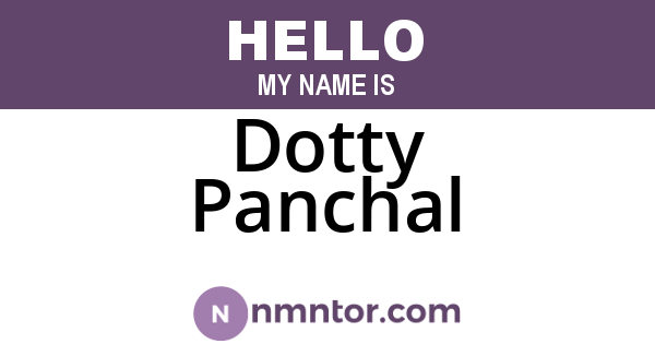 Dotty Panchal