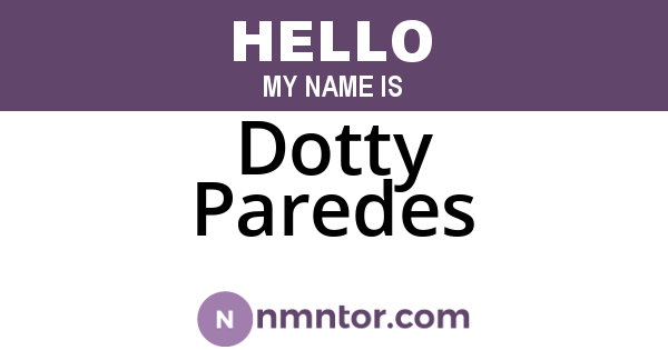 Dotty Paredes
