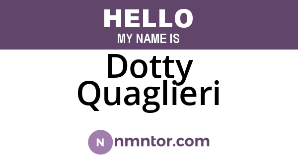 Dotty Quaglieri