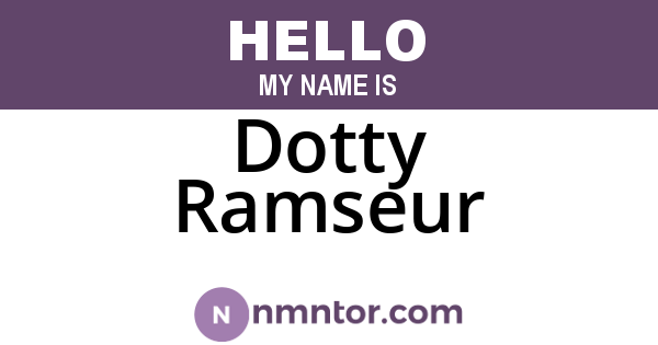 Dotty Ramseur