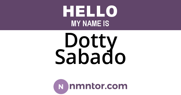 Dotty Sabado