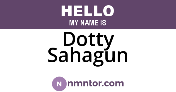 Dotty Sahagun