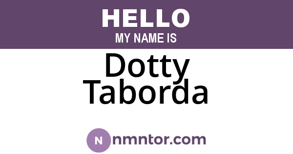 Dotty Taborda