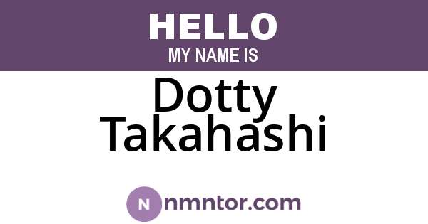 Dotty Takahashi