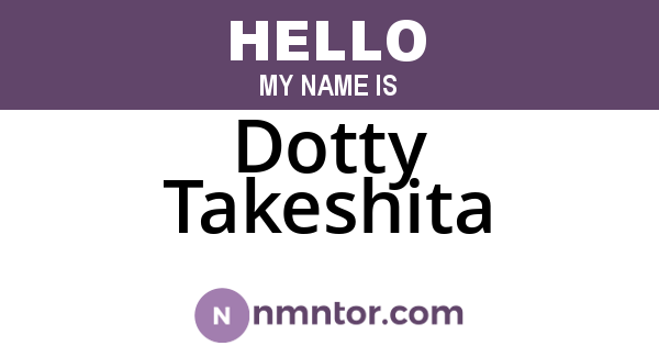 Dotty Takeshita