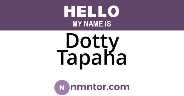Dotty Tapaha