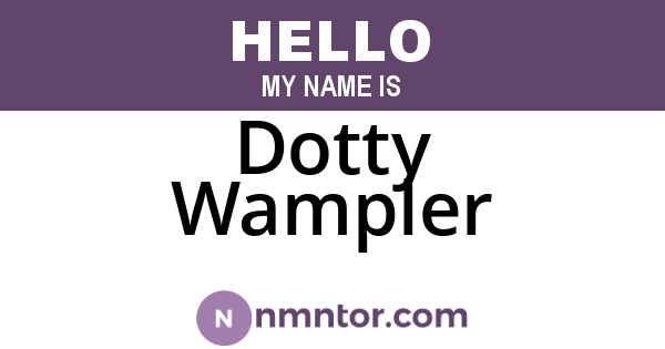 Dotty Wampler