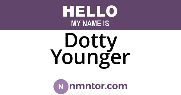 Dotty Younger