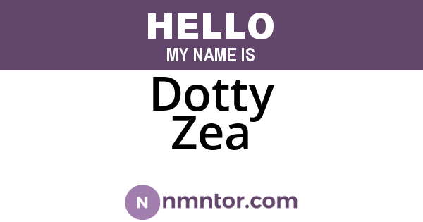 Dotty Zea