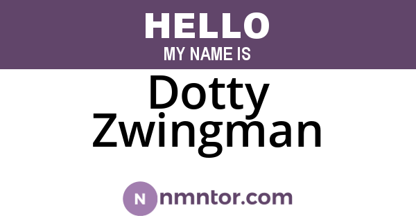 Dotty Zwingman