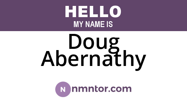 Doug Abernathy