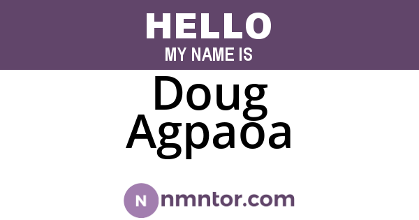 Doug Agpaoa