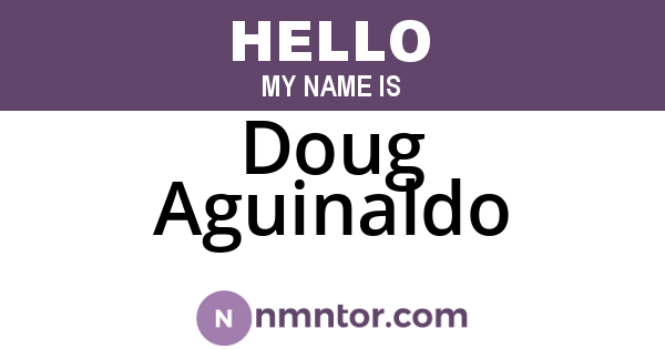 Doug Aguinaldo
