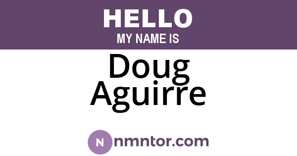 Doug Aguirre