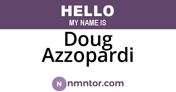 Doug Azzopardi