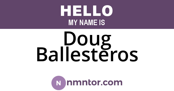 Doug Ballesteros