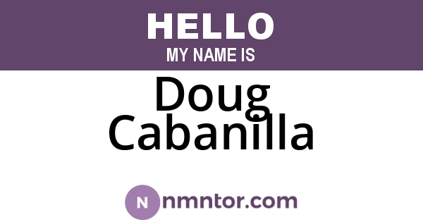 Doug Cabanilla