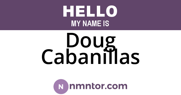 Doug Cabanillas
