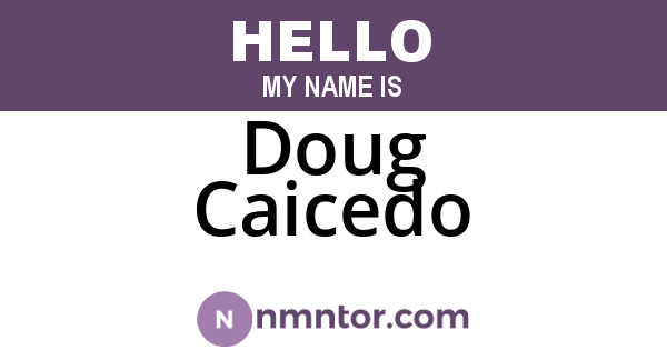 Doug Caicedo