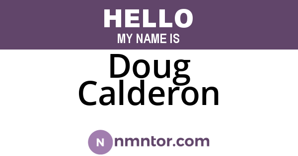 Doug Calderon