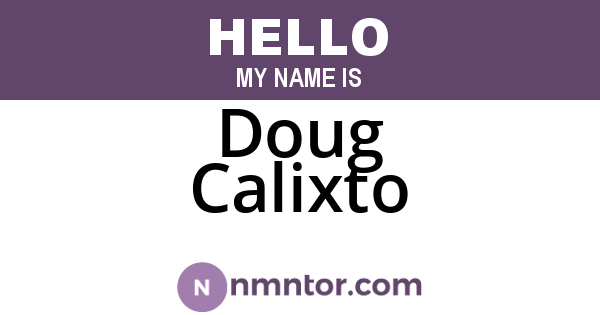 Doug Calixto