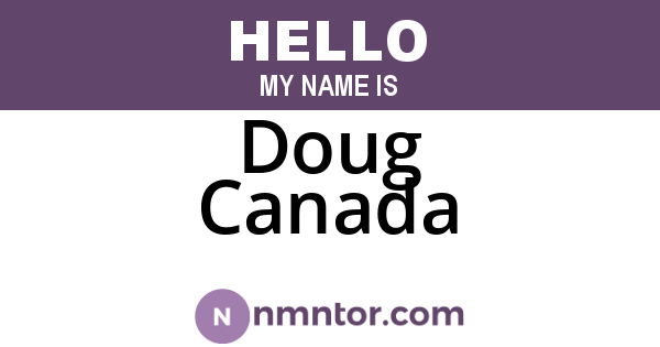 Doug Canada