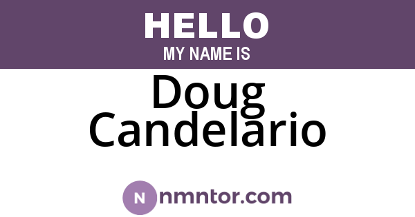 Doug Candelario
