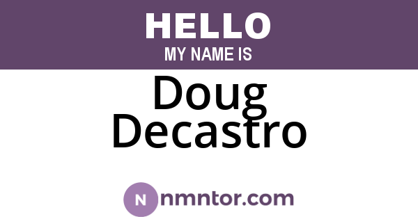 Doug Decastro