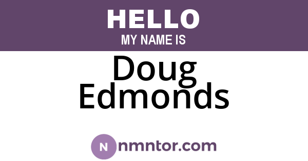Doug Edmonds