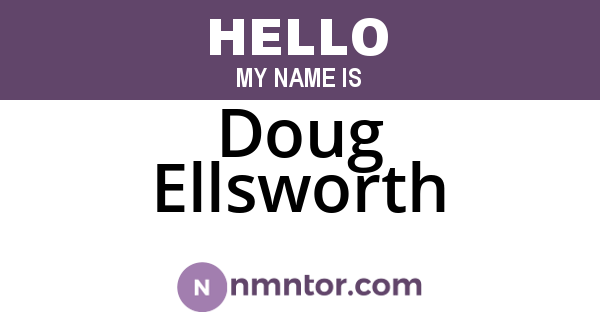 Doug Ellsworth