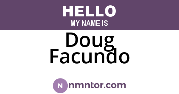 Doug Facundo