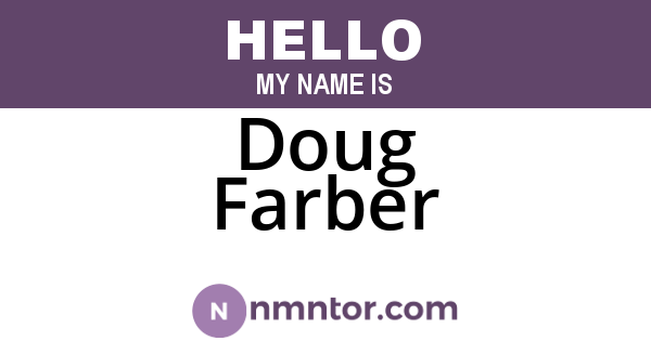 Doug Farber