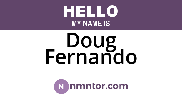Doug Fernando