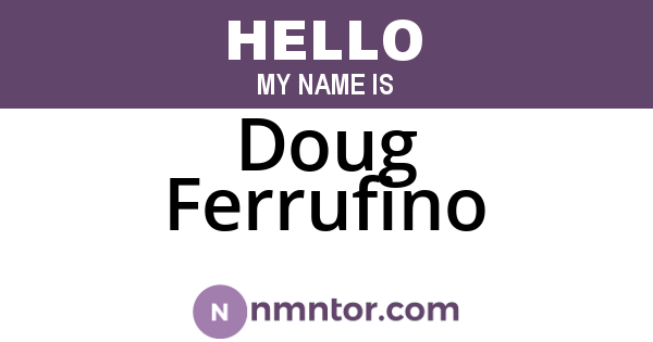 Doug Ferrufino