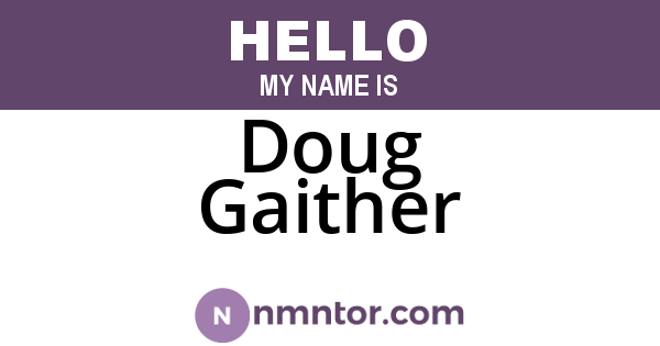 Doug Gaither