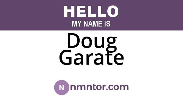 Doug Garate