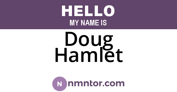 Doug Hamlet