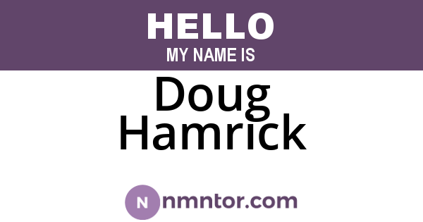 Doug Hamrick