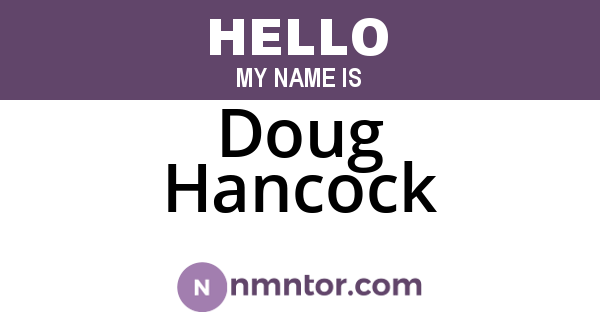 Doug Hancock