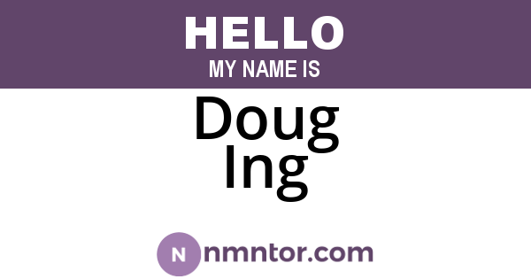 Doug Ing