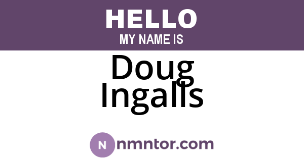 Doug Ingalls