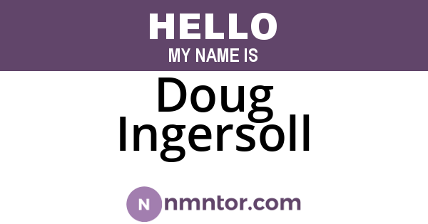 Doug Ingersoll