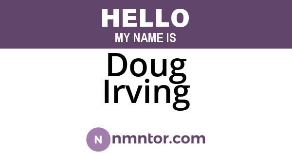 Doug Irving