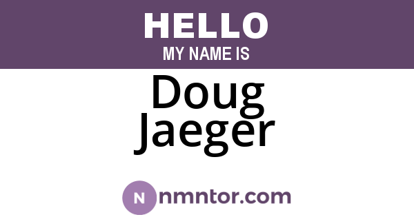 Doug Jaeger