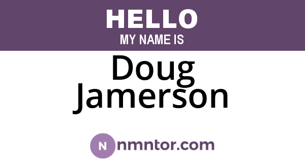 Doug Jamerson