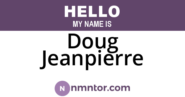 Doug Jeanpierre
