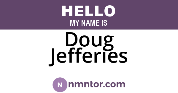 Doug Jefferies