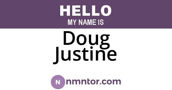 Doug Justine