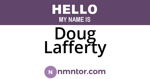 Doug Lafferty