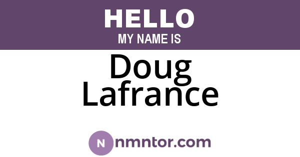 Doug Lafrance
